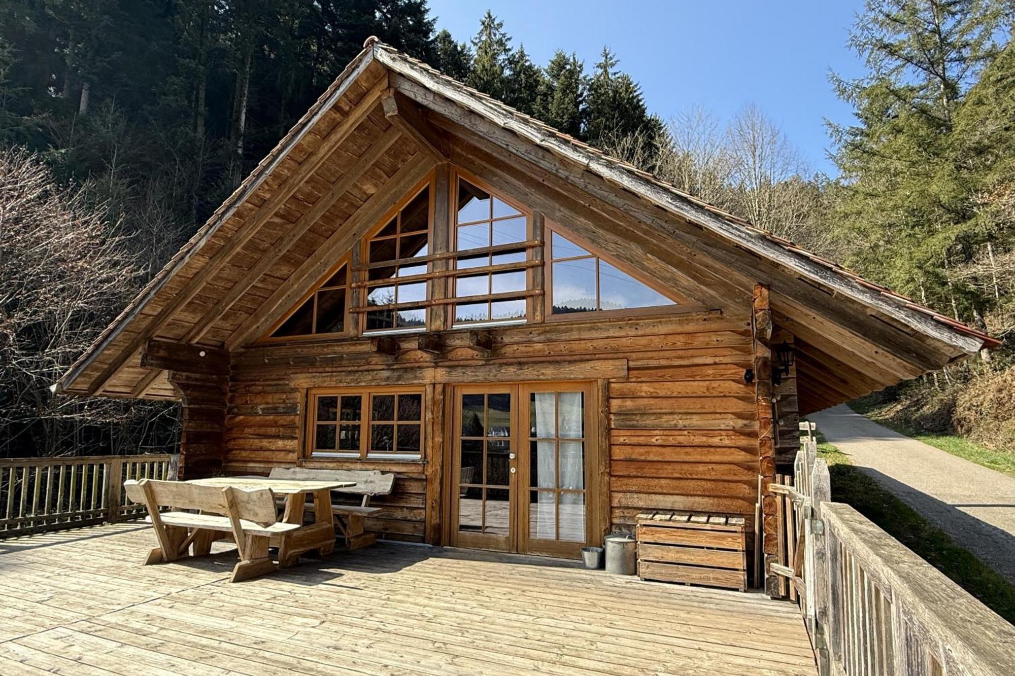 Schwarzwald Blockhaus - Sauna - Kamin - Mit Bettwaesche Und Handtuecher Schenkenzell Экстерьер фото